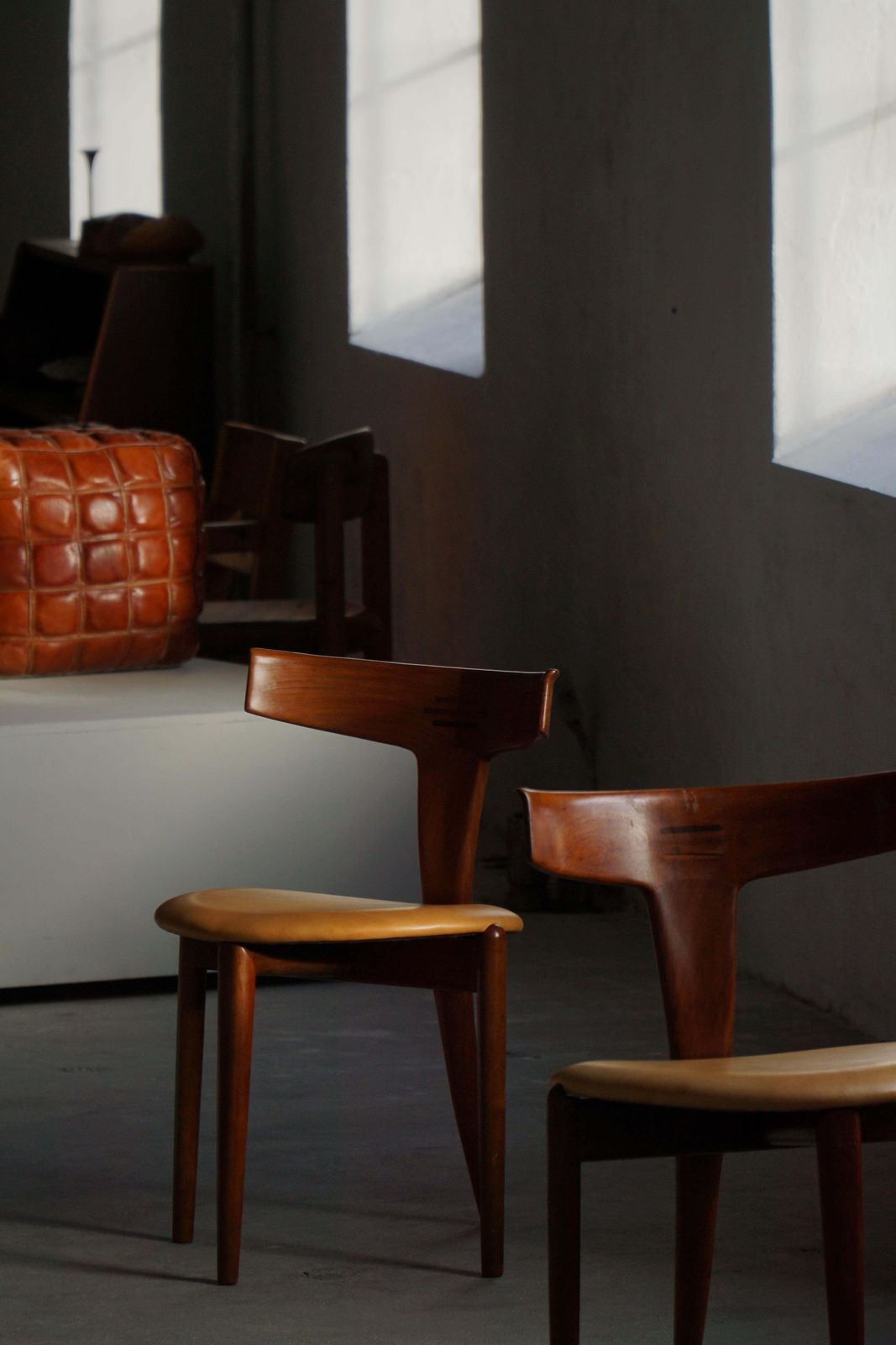 Furniture Set Of 4 “T” Chairs By Erik Andersen & Palle Pedersen, Danish Mid Century, 1950s photo