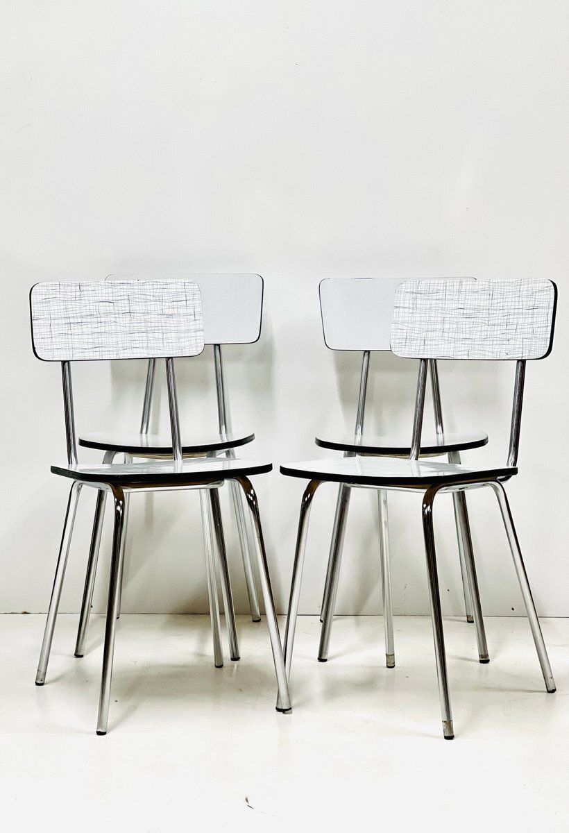 Vintage Dining Chairs, 1970s, Set Of 4