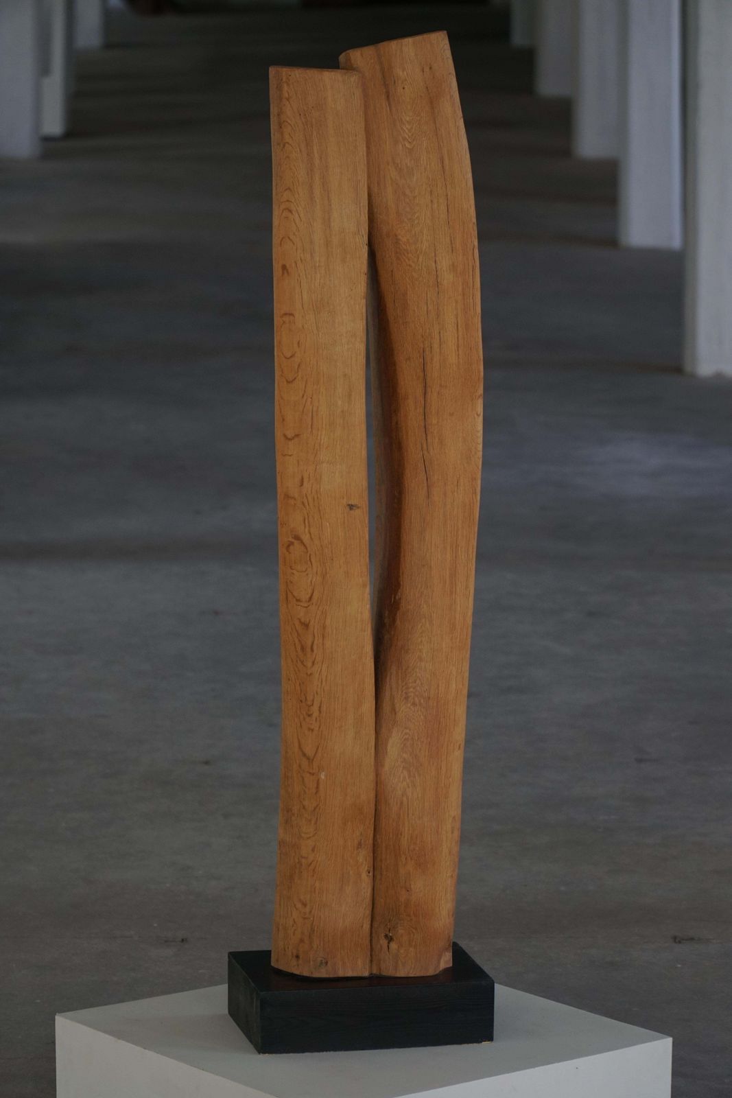 2743.0 Large Wooden Sculpture "Joy" By Ole Wettergren, Danish Modern, 1980s photo