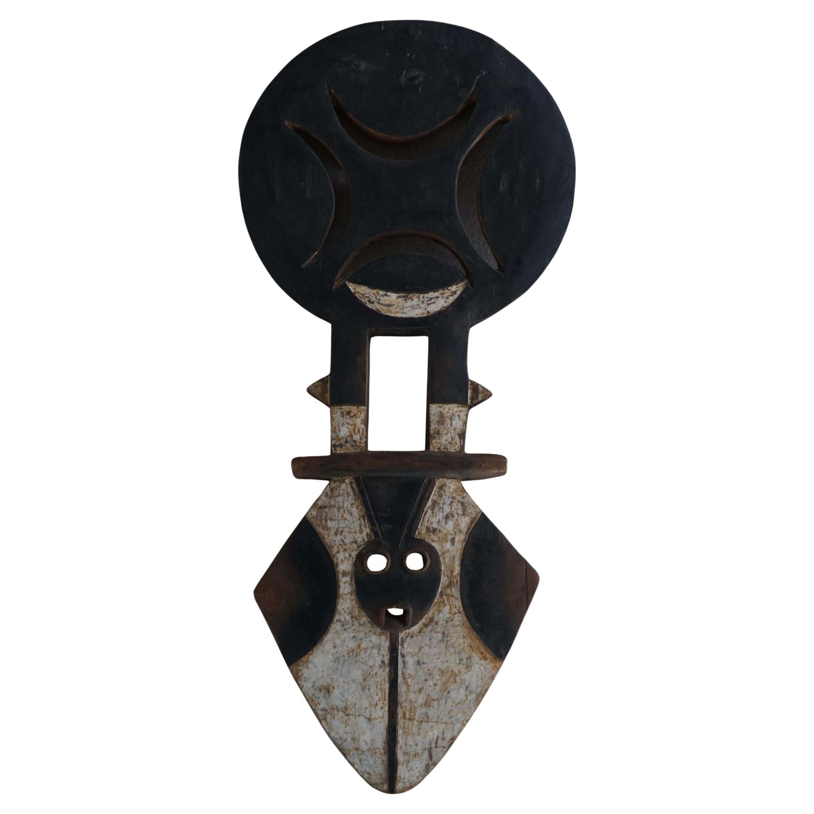 20th Century, Carved Wood Nafana Bedu Plank Mask, Tribal Art, Decorative Object