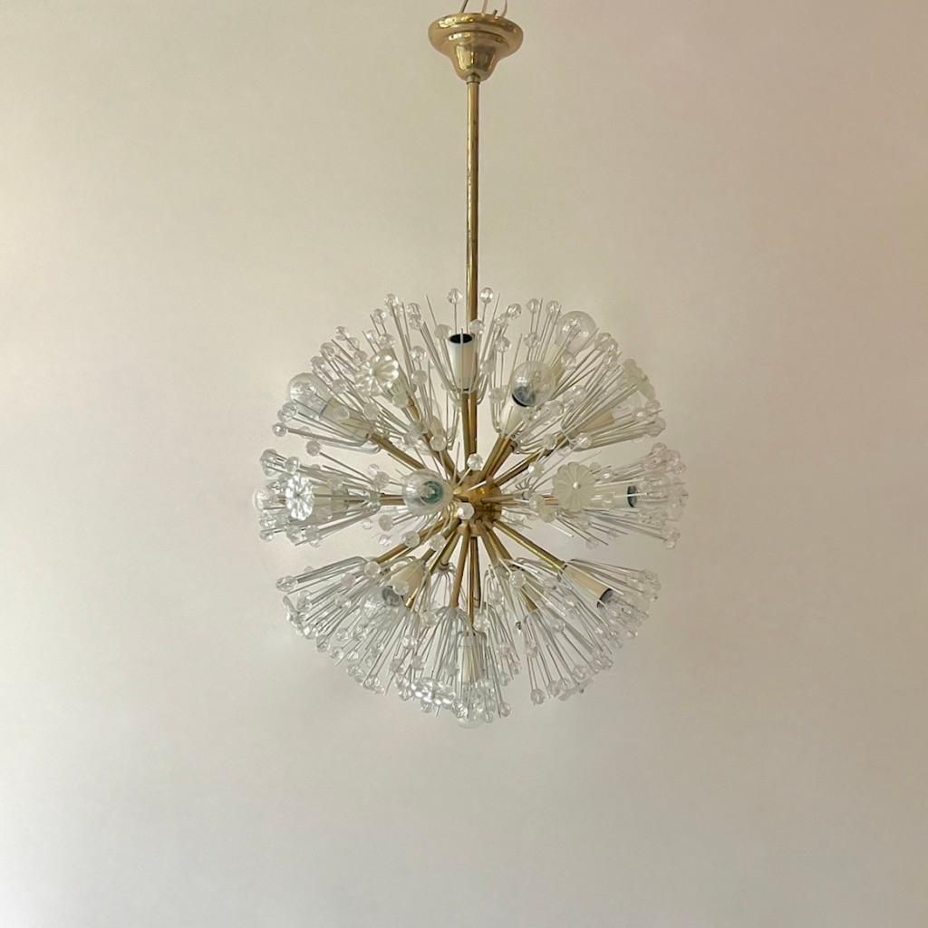 Snowflake Crystal Sputnik Chandelier By Emil Stejnar, Rupert Nikoll, Ca. 1960s photo Lighting
