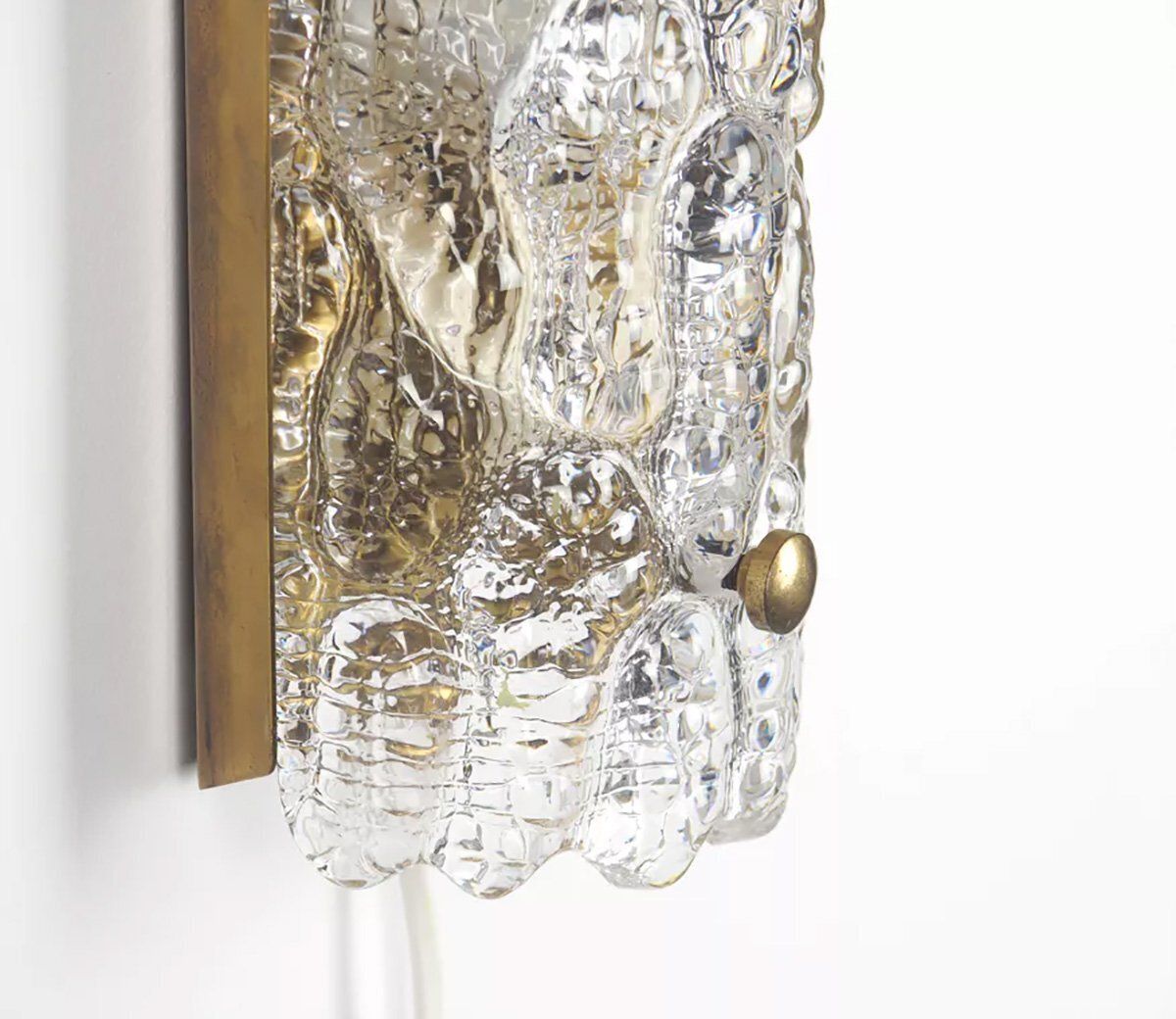 Gefion Wall Lamp In Glass By Carl Fagerlund For Lyfa, 1960s photo 308.0