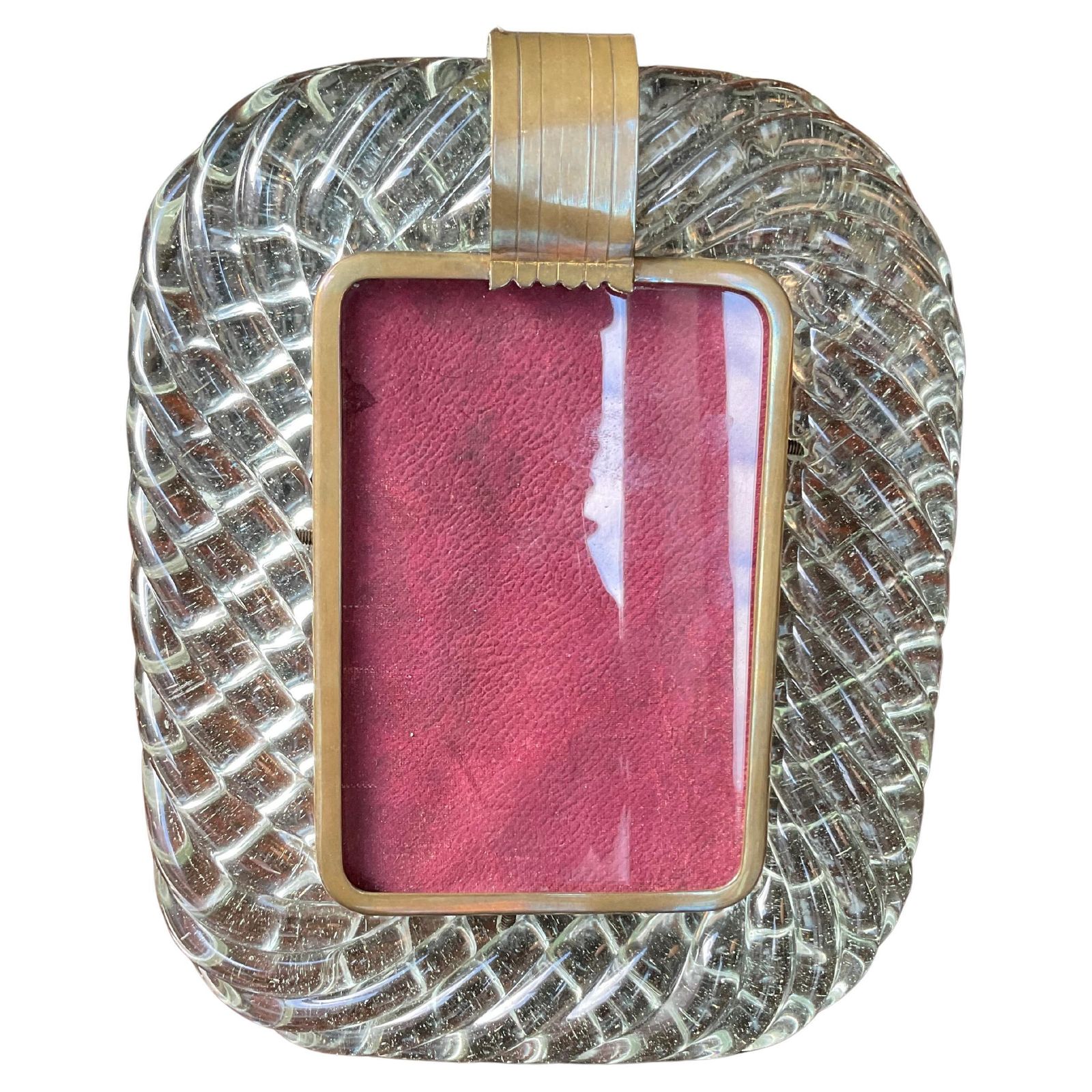 Porta Ritratto   Att. Barovier & Toso   Vetro Di Murano   Italia 1940