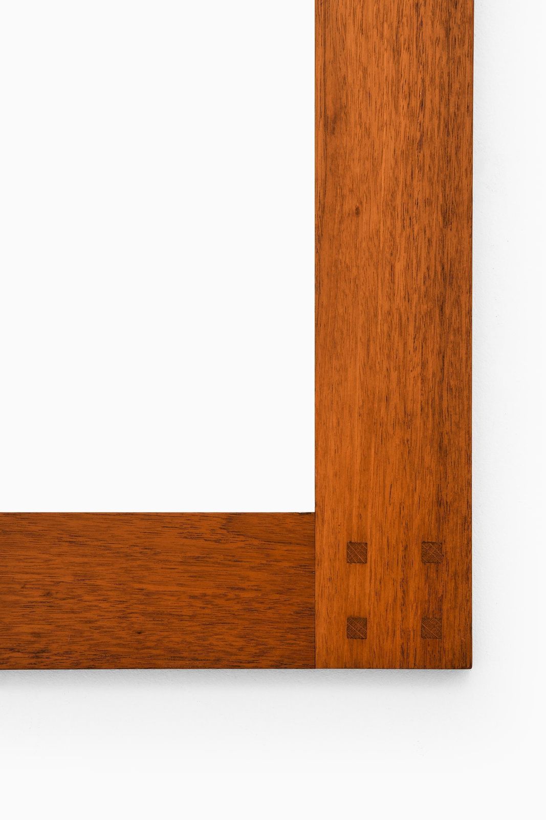 Rare Mirror With Mahogany Frame By Uno & östen Kristiansson, 1950s photo furniture