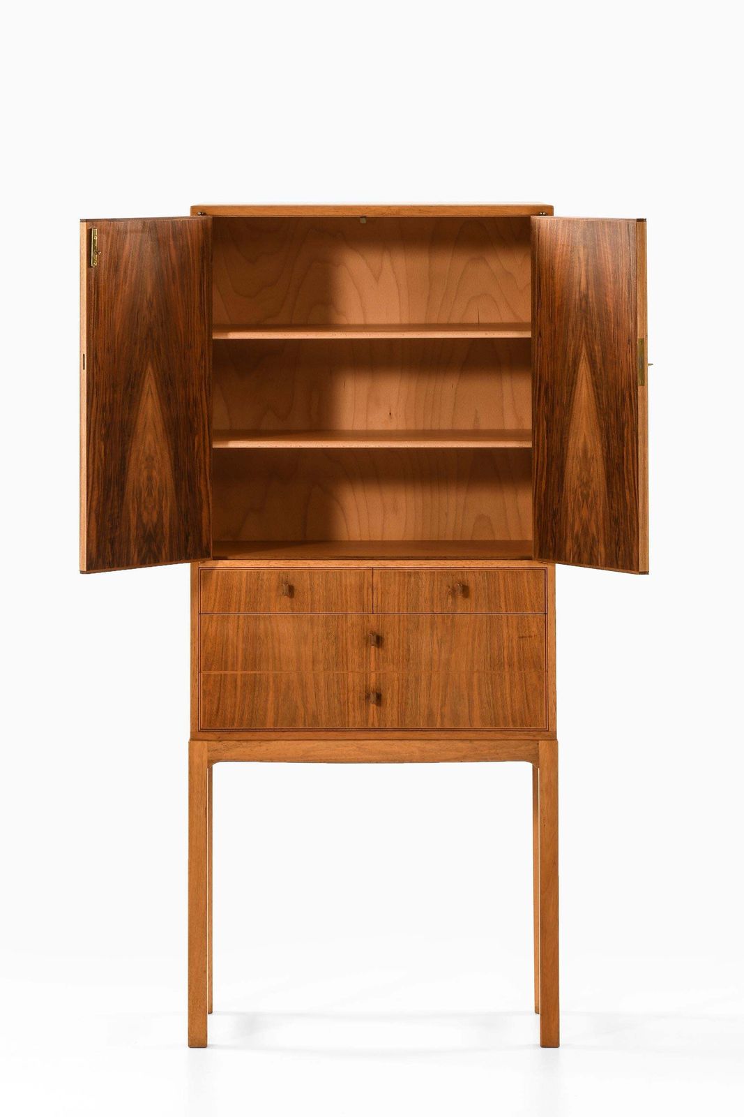 Cabinet, Model Lillbo, In Walnut By Carl Malmsten, 1950s photo Furniture