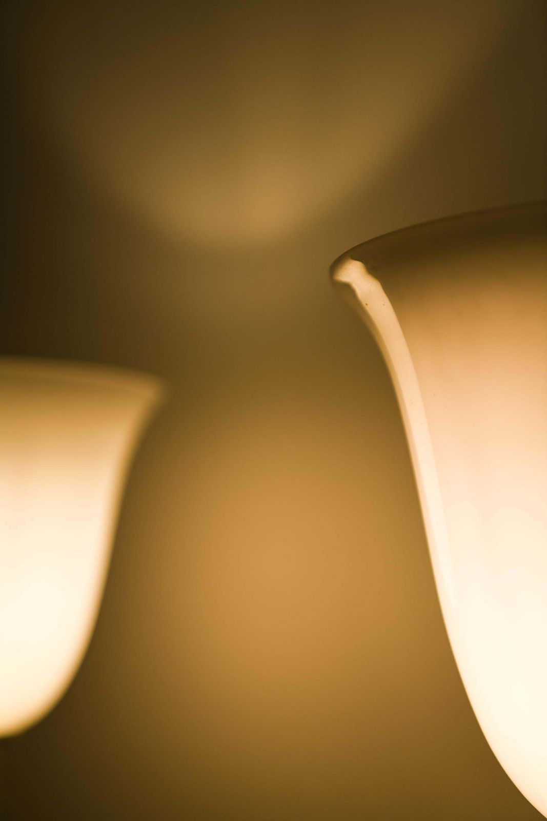 Pair Of Floor Lamps In Nickel And Opaline Glass By Harald Notini, 1930s photo buy