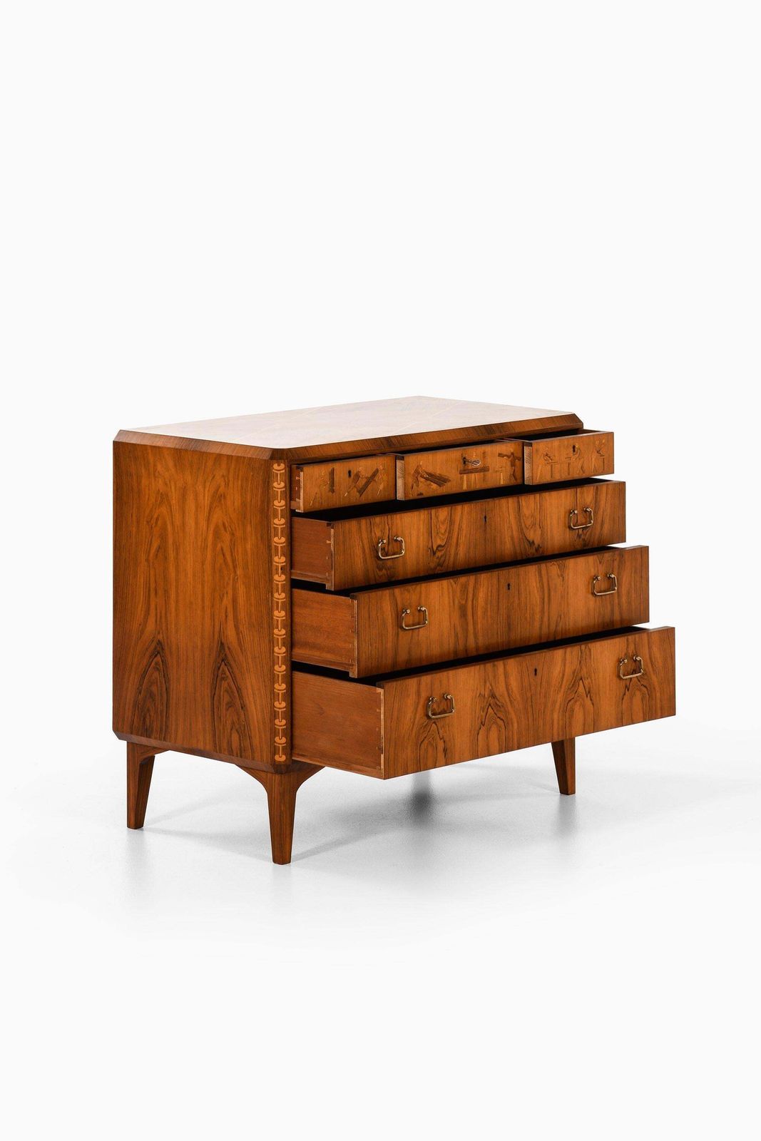 Bureau In Rosewood And Brass By Tage Lindgren, 1954 photo Furniture