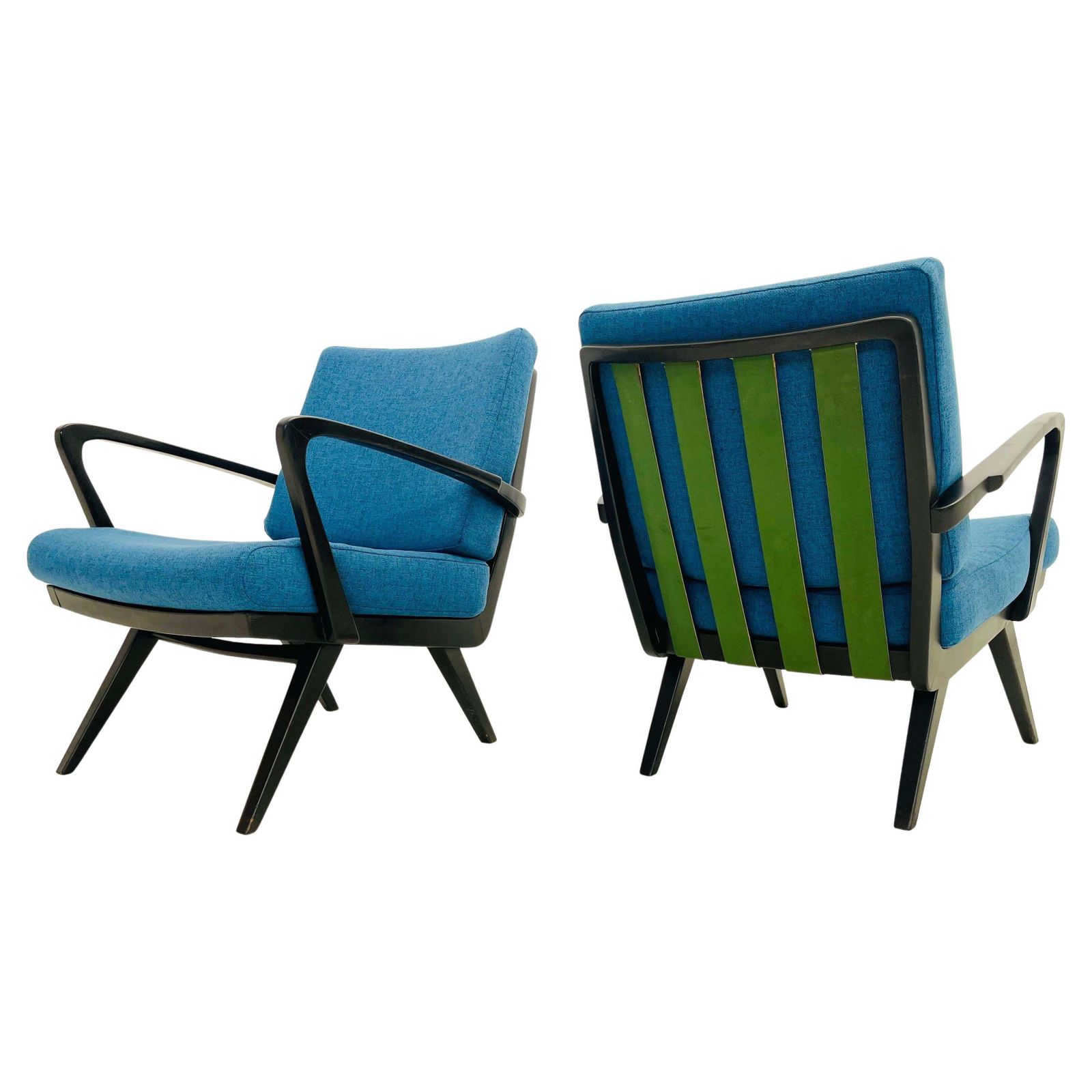 Belgian 1960's Pair Of Loungechairs