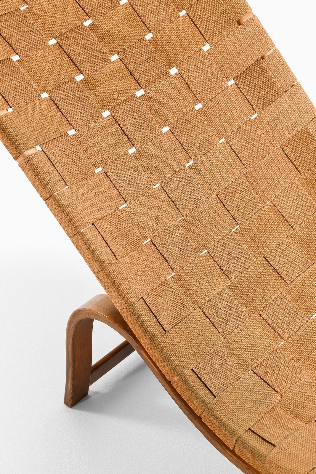 Early Lounge Chair In Stained Birch And Hemp Webbing By Bruno Mathsson, 1936 photo vinterior