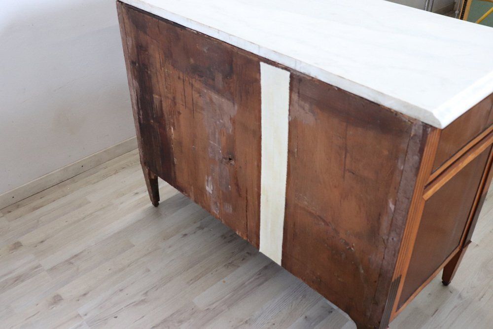 Antique Walnut Chest Of Drawers With Marble Top, 1700s photo buy