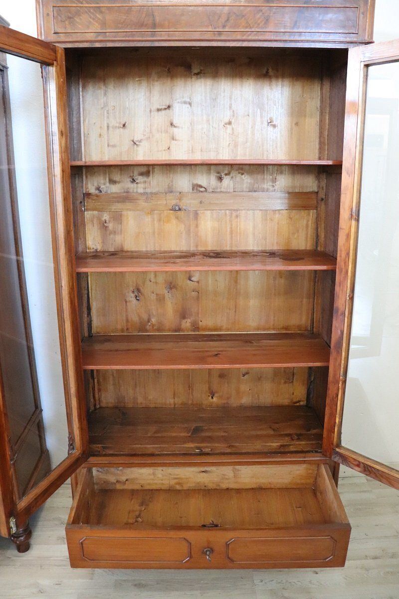 Antique Walnut Bookcases, 1800s, Set Of 2 photo buy