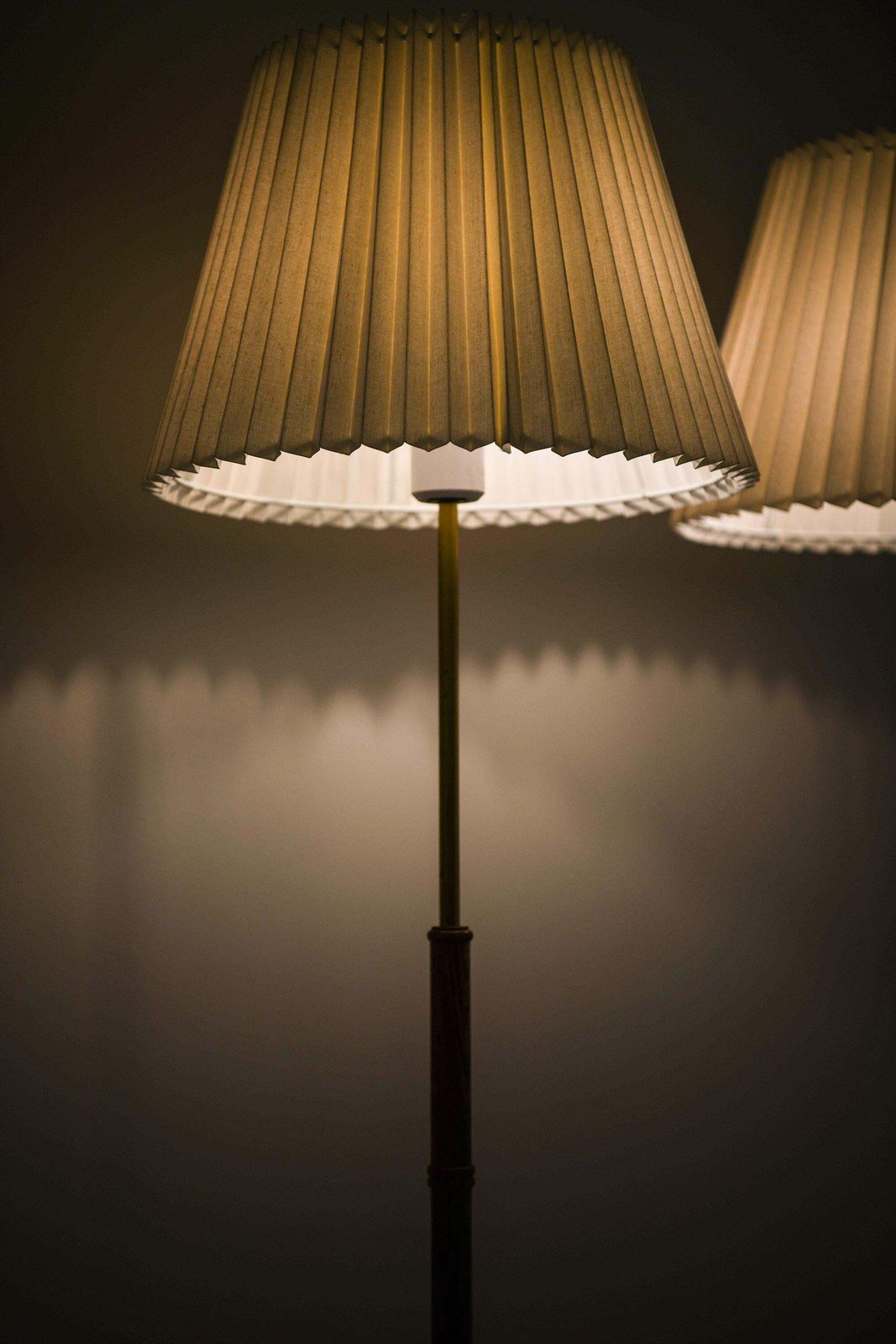 Pair Of Floor Lamps In Rosewood And Brass, 1950's photo 7752.0