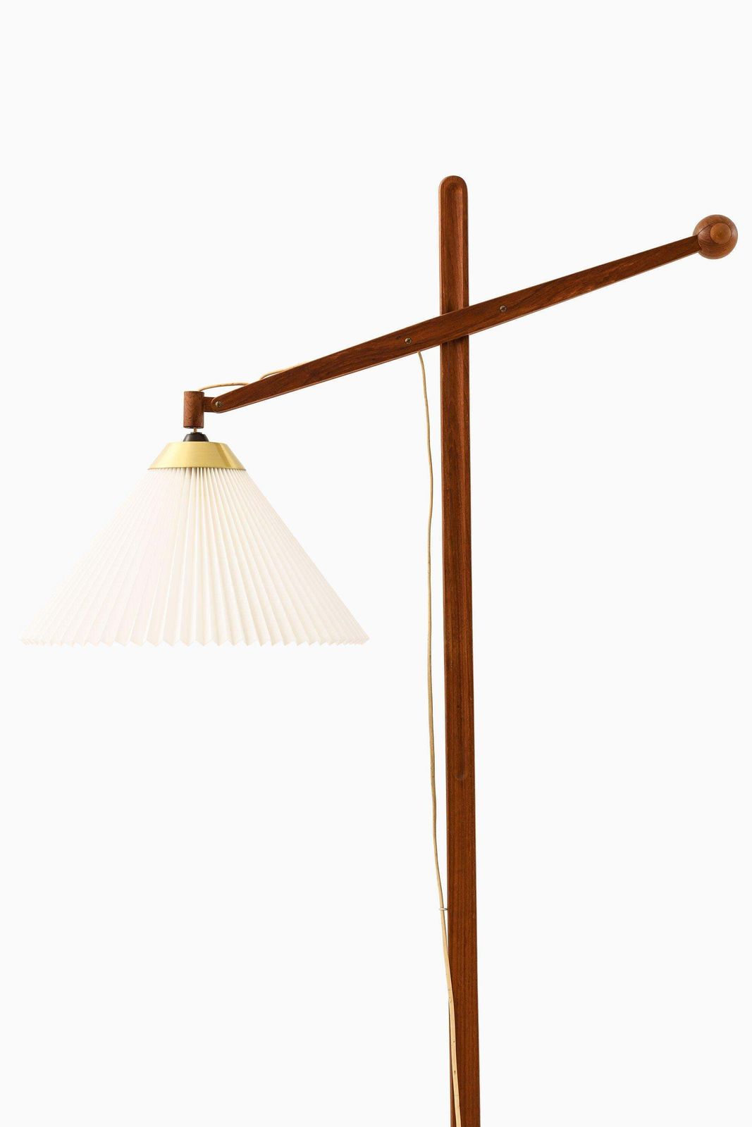 Floor Lamp In Teak, Black Lacquered Metal And Brass By Vilhelm Wohlert, 1957 photo furniture