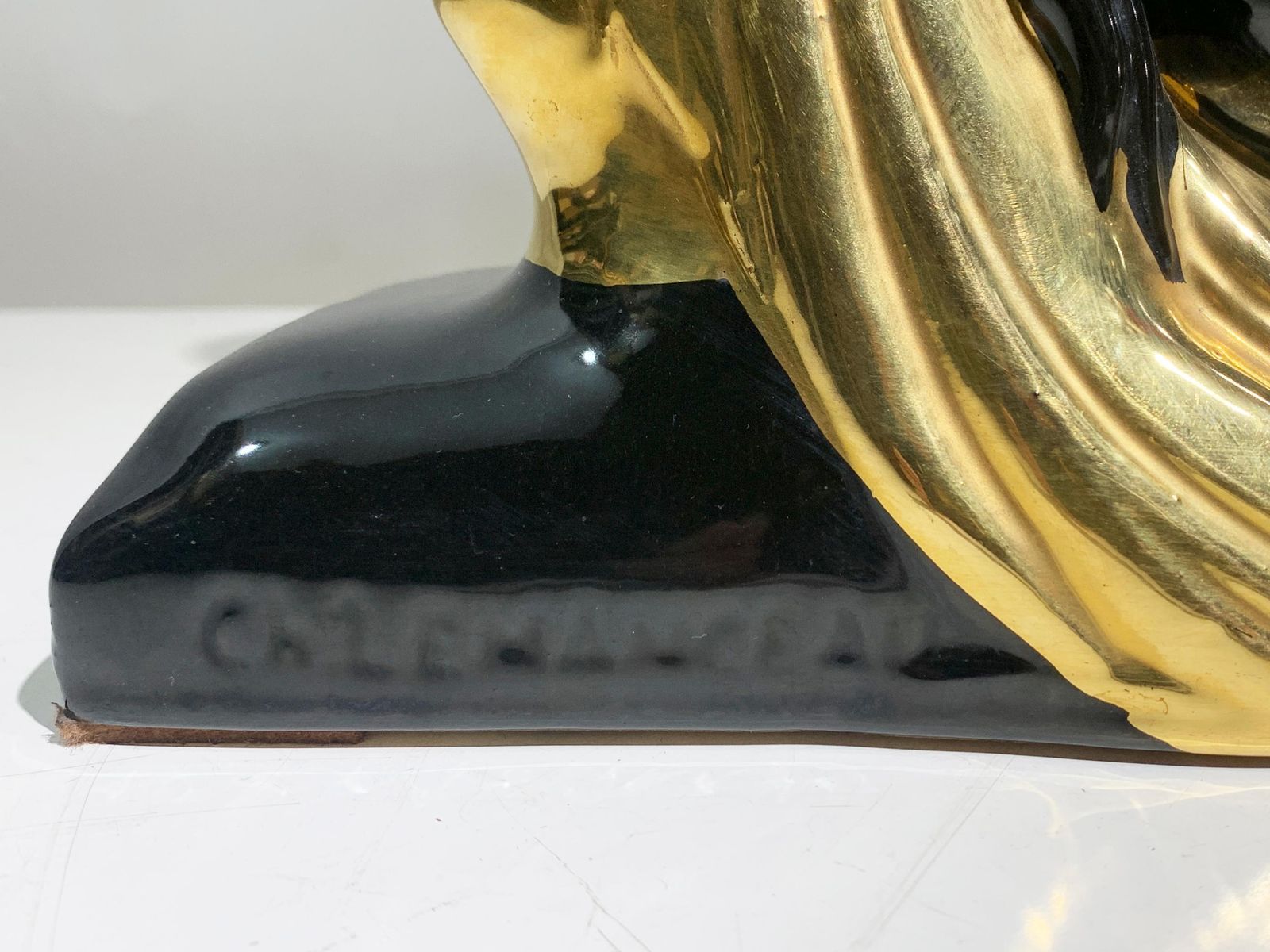 Art Deco "Reclining Woman" Sculpture By Charles Lemanceau, Signed "C.Lemanceau" photo Art