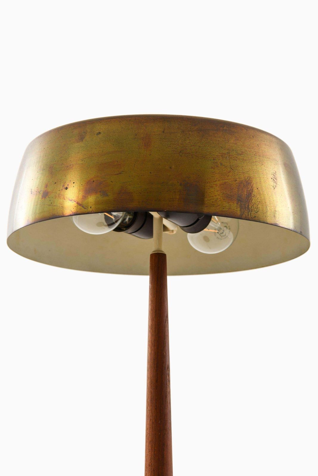 Table Lamp In Brass And Teak By Svend Aage Holm Sørensen, 1950's photo 4861.0