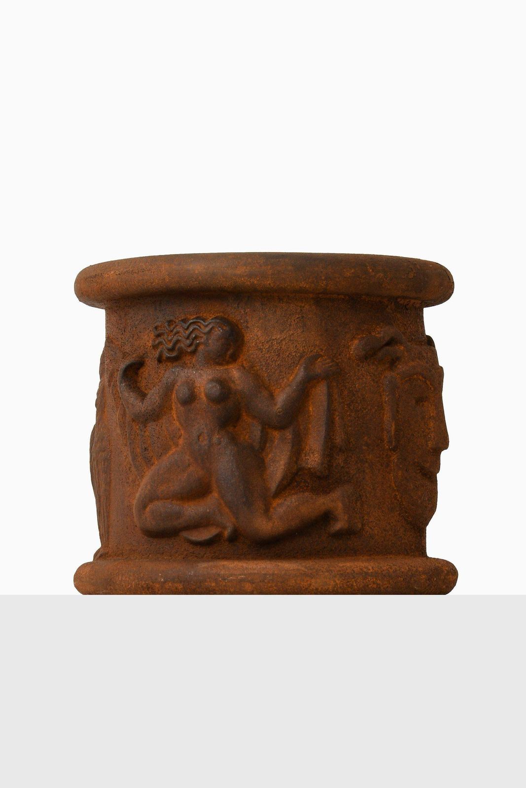 Pair Of Urns No.1 In Cast Iron By Anna Petrus, 1927 photo for sale