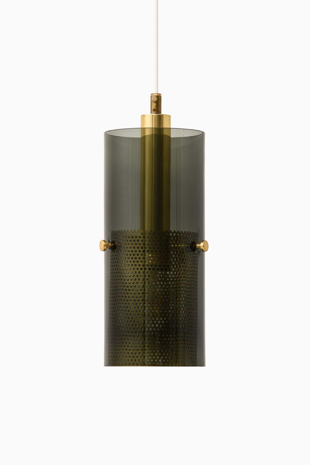 Ceiling Lamp In Brass And Original Glass By Hans Agne Jakobsson, 1950's photo 4771.0