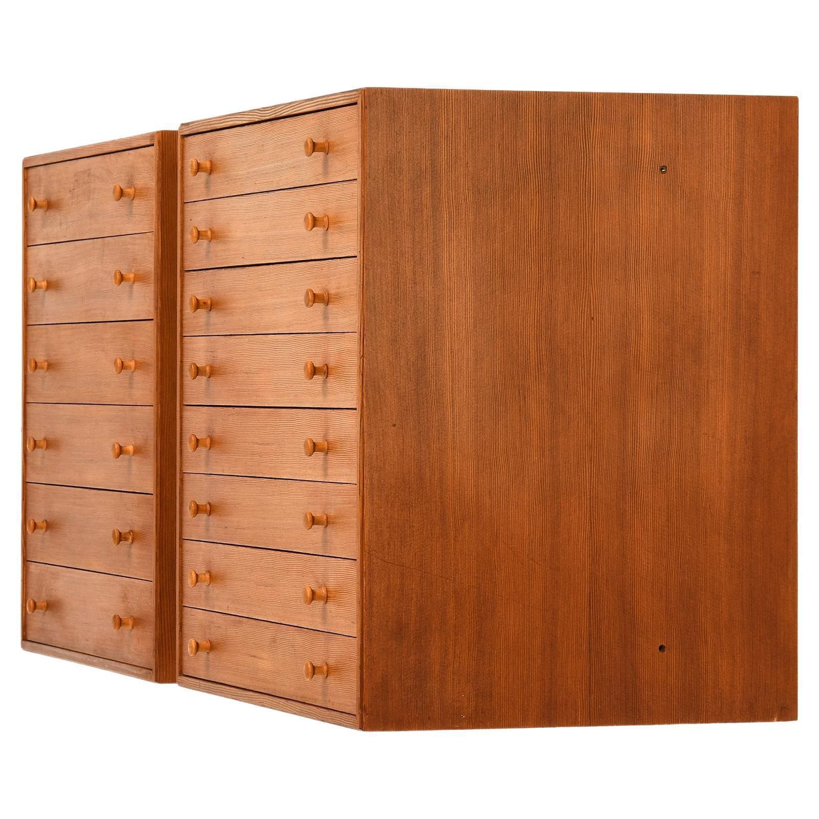 Pair Of Cabinets / Drawers In The Manner Of Mogens Koch, 1940's