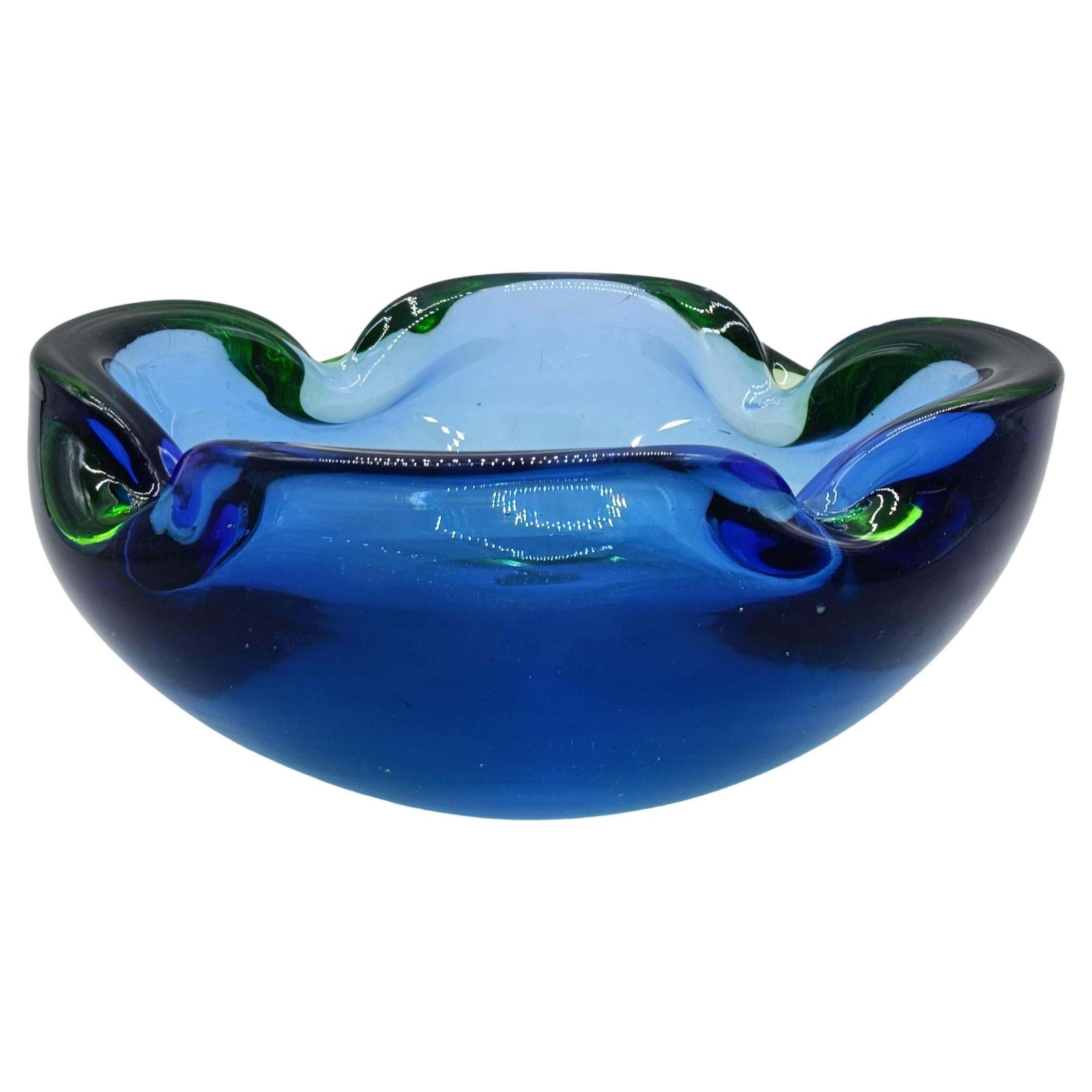 Flavio Poli Submerged Murano Glass Centerpiece, Italy 1960s