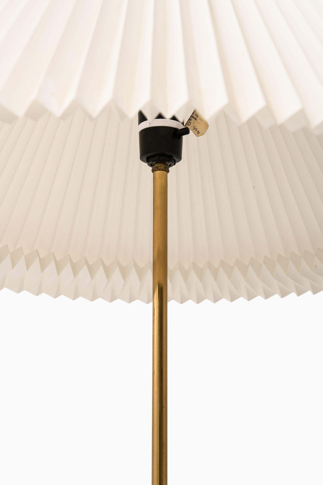 Table Lamps In Brass And Original Le Klint Lamp Shades, 1950's photo 4861.0