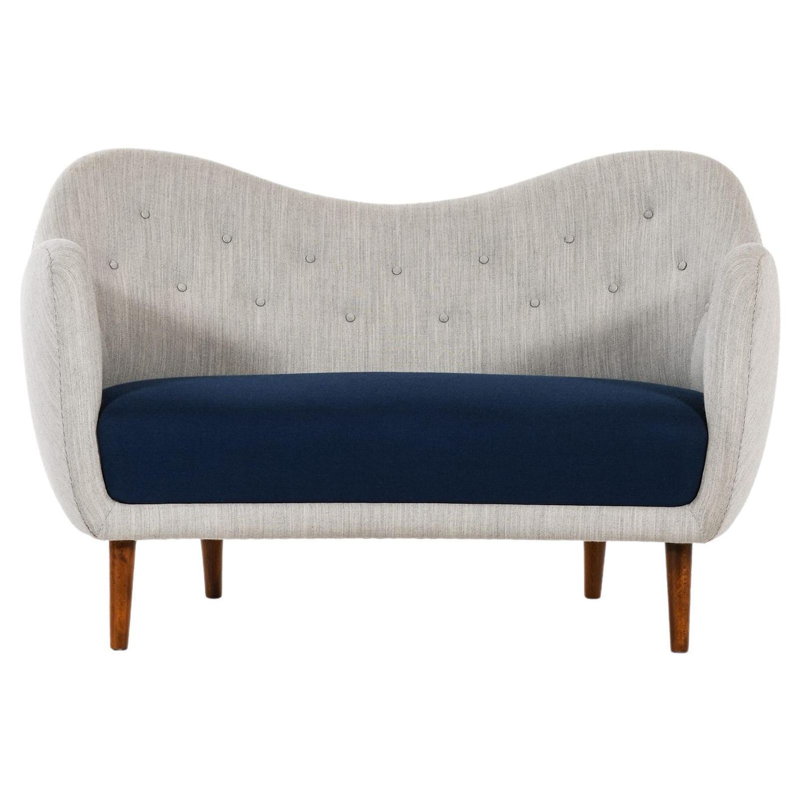 Sofa In Stained Beech Legs And Reupholstered By Finn Juhl, 1946