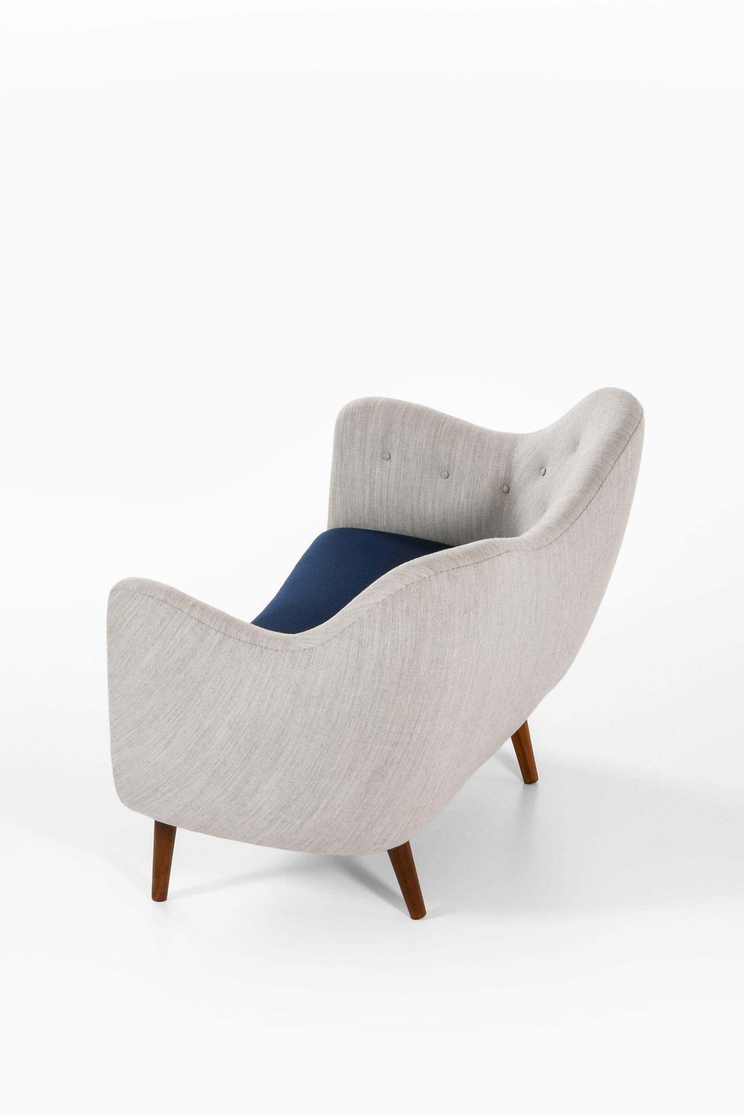 Sofa In Stained Beech Legs And Reupholstered By Finn Juhl, 1946 photo 28678.0