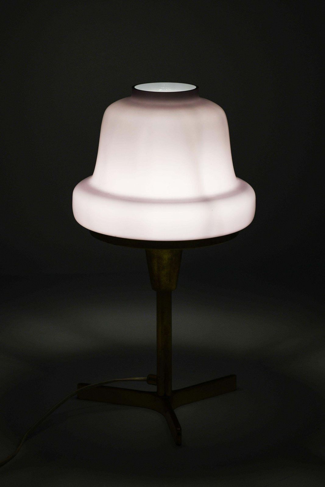 Table Lamp In Brass And Glass By Hans Agne Jakobsson, 1950's photo furniture