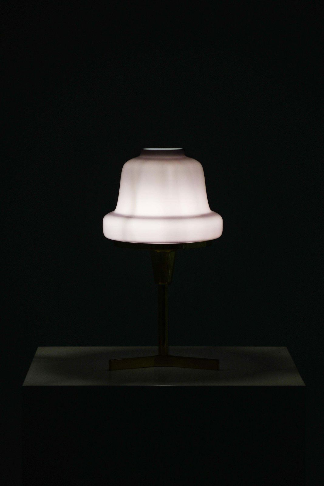 Table Lamp In Brass And Glass By Hans Agne Jakobsson, 1950's photo for sale