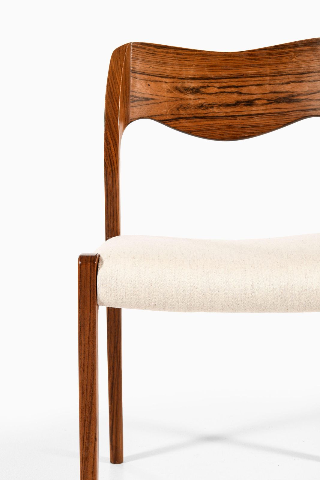 Set Of 8 Dining Chairs In Rosewood And Reupholstered  By Niels O. Møller, 1951 photo 17890.0