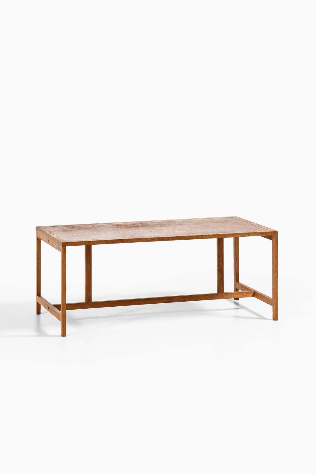 Coffee Table In Oak And Leather By Peter Hjorth & Arne Karlsen photo furniture