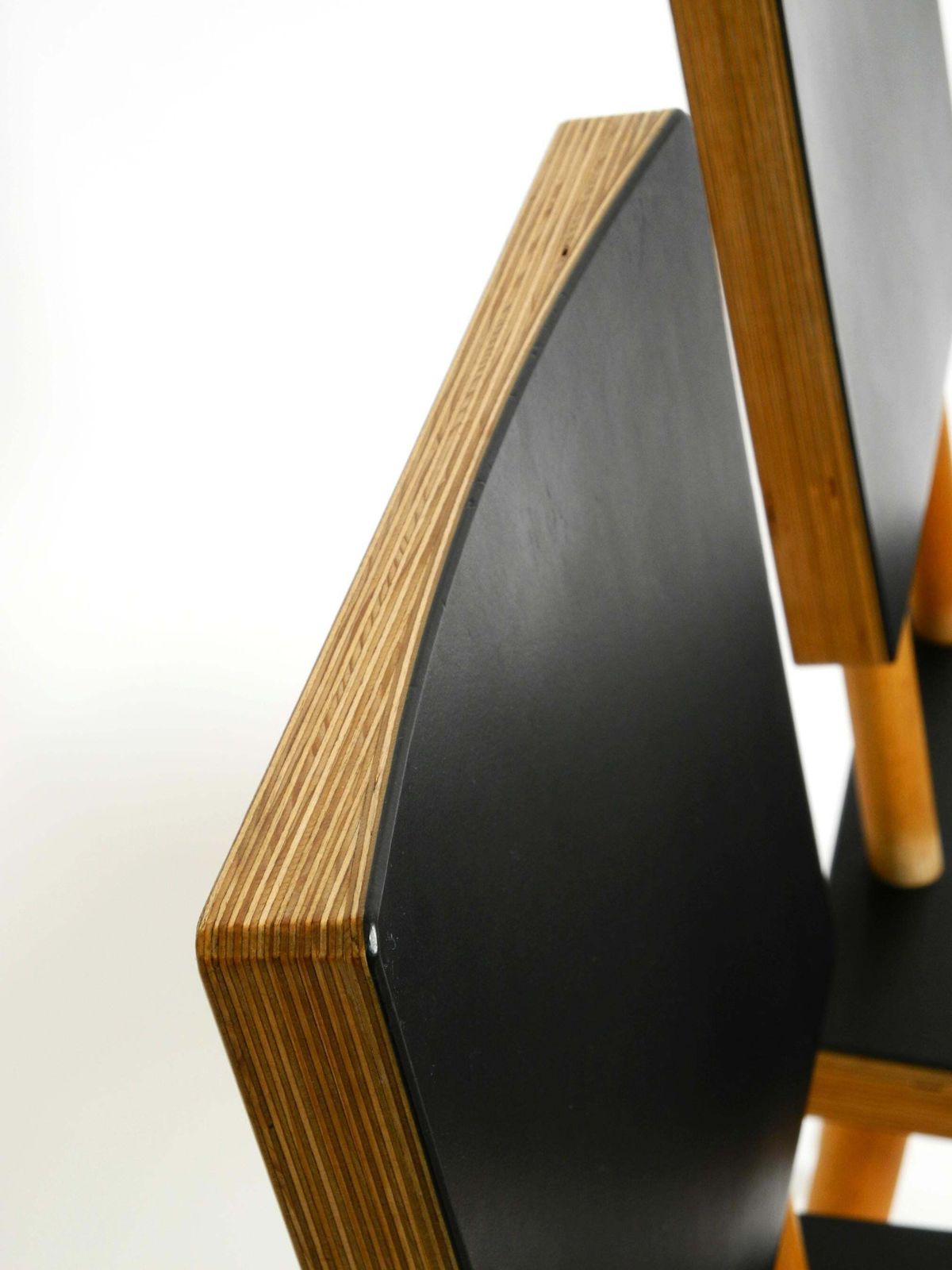 photo vintage Two Rare Demountable Plywood Chairs By Axel Kufus Model Stöcke For Atoll