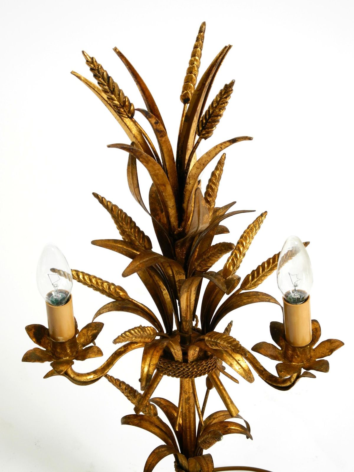 photo vinterior Beautiful 1970s Floral Table Lamp By Hans Kögl In The Shape Of A Wheat Sheaf