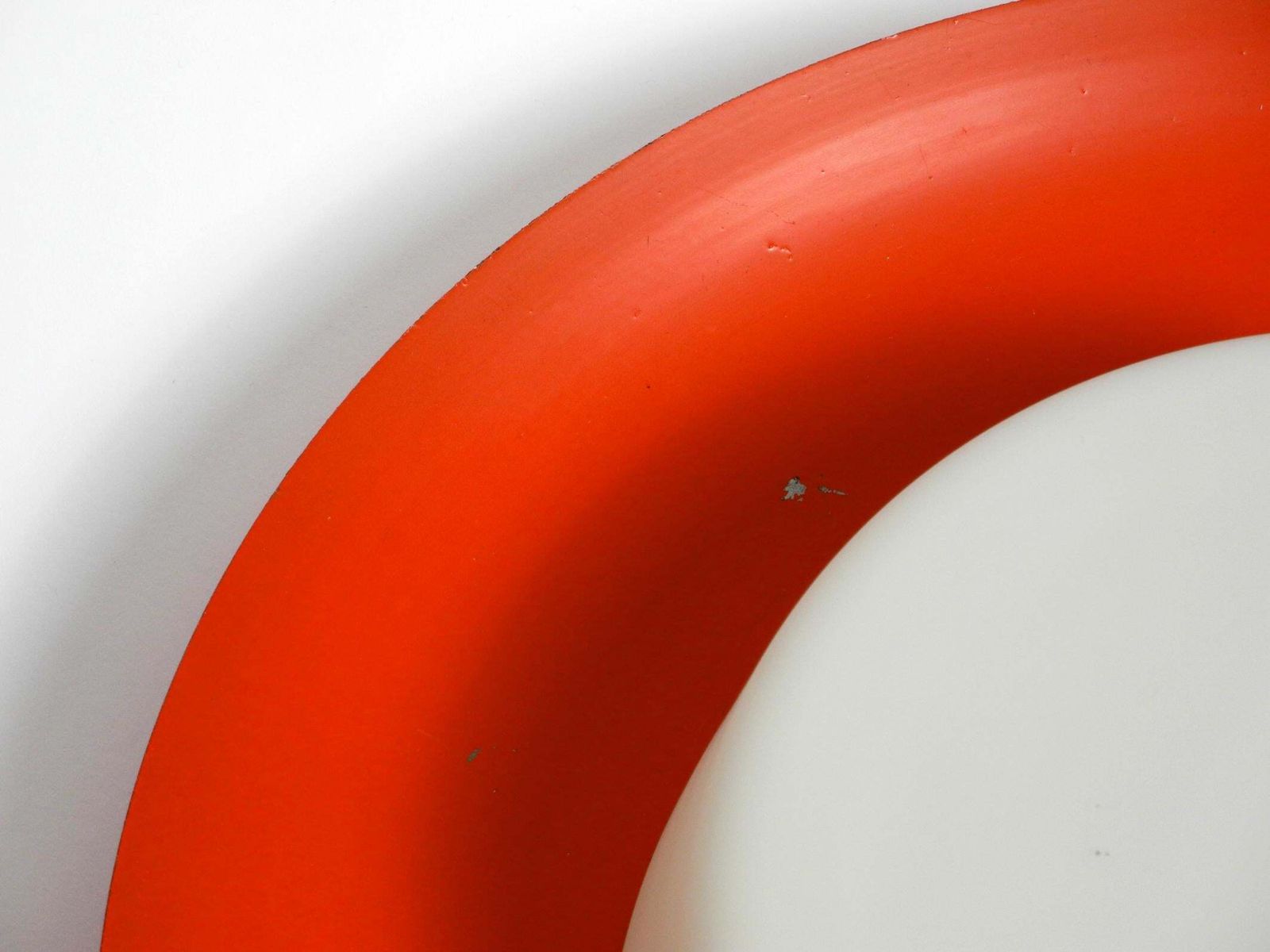 photo vinterior 50s Wall Or Ceiling Lamp Made Of Glass With Metal Reflector From Kaiser Leuchten