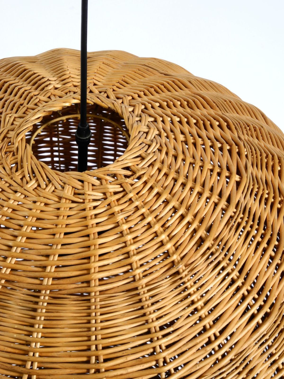 photo buy Original Xxl Rattan Ball Pendant Lamp  Mid Century Modern  ø 66 Cm  26"