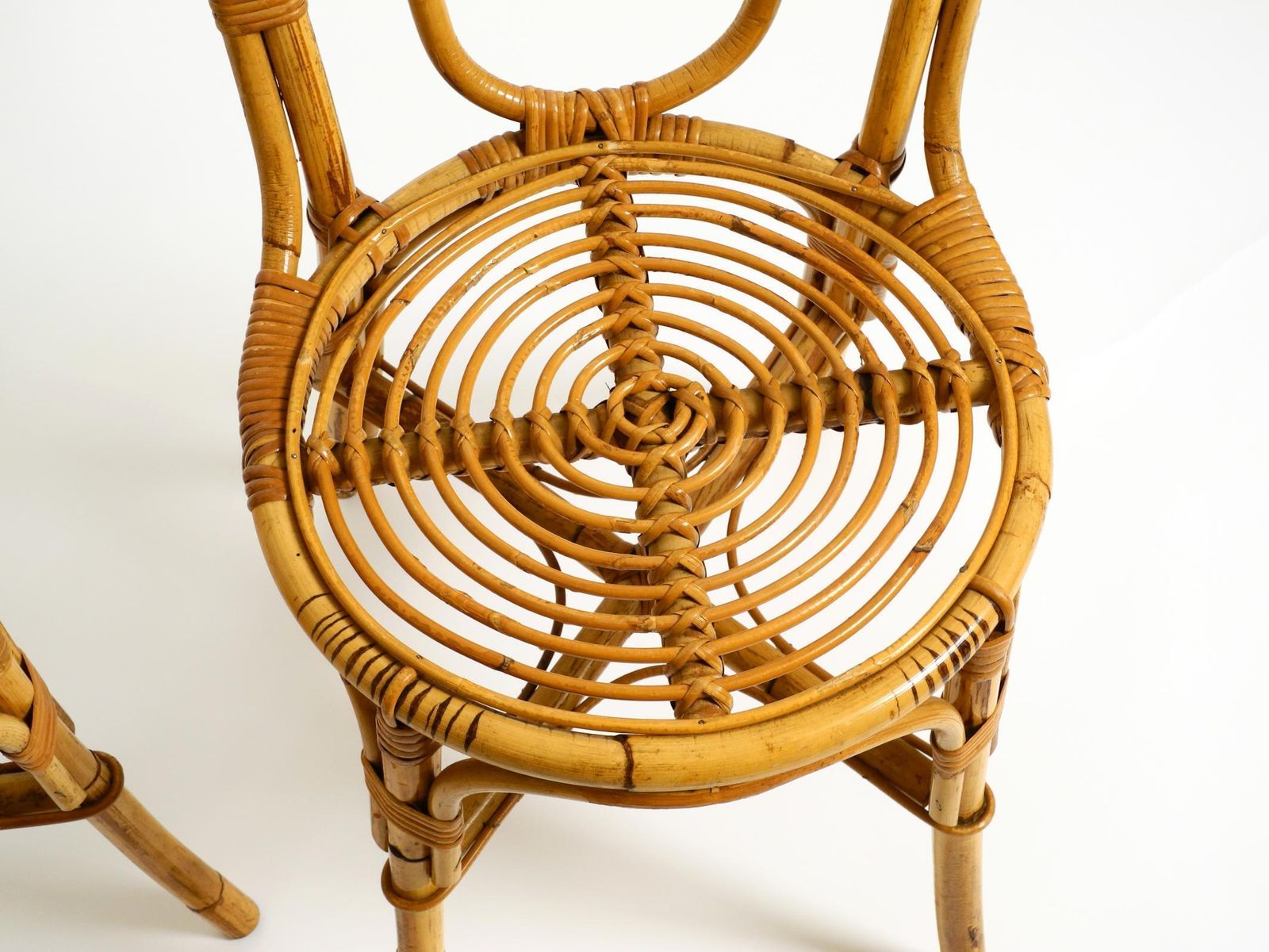 photo furniture Pair Of Very Beautiful Rare Original 1960s Italian Bamboo Chairs