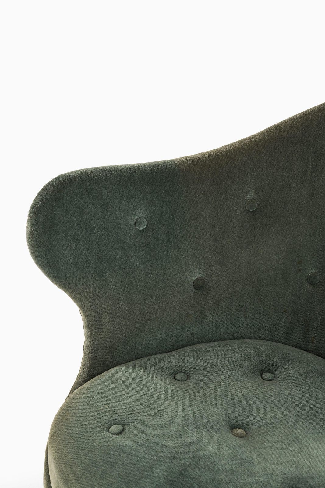 Easy Chairs In Beech And Original Mohair Velvet Upholstery By Arne Norell, 1952 photo vintage