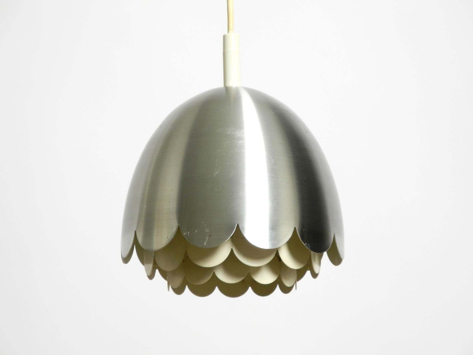 Small  1960s Space Age Pendant Lamp By Doria Made Of Aluminum And Metal photo furniture