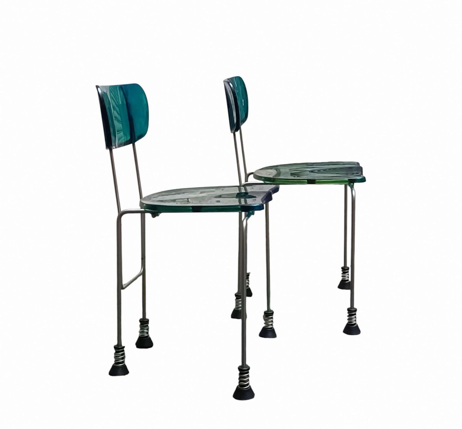 Gaetano Pesce Per Bernini Coppia Di Sedie "Broadway 543", Italia 1993 photo furniture