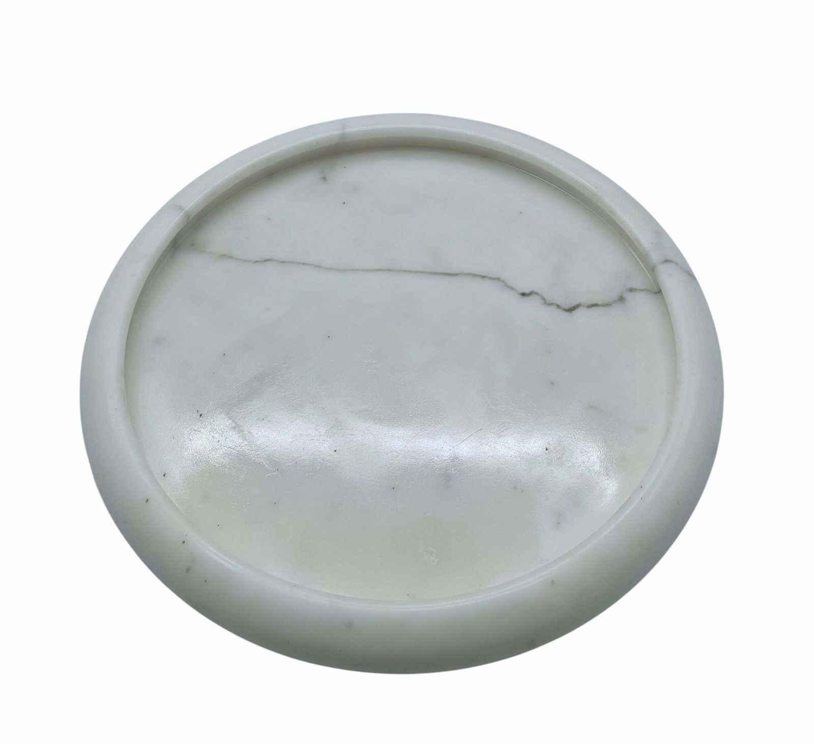 Sergio Asti For Up&Up Centerpiece In White Carrara Marble, Italy 1970s photo for sale