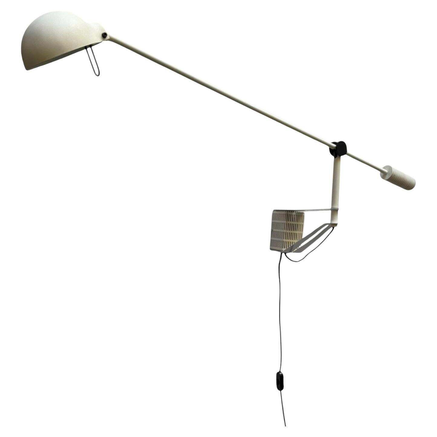 Luci Milano Lampada Da Parete Bianca Stie Memphis, Italia 1980s