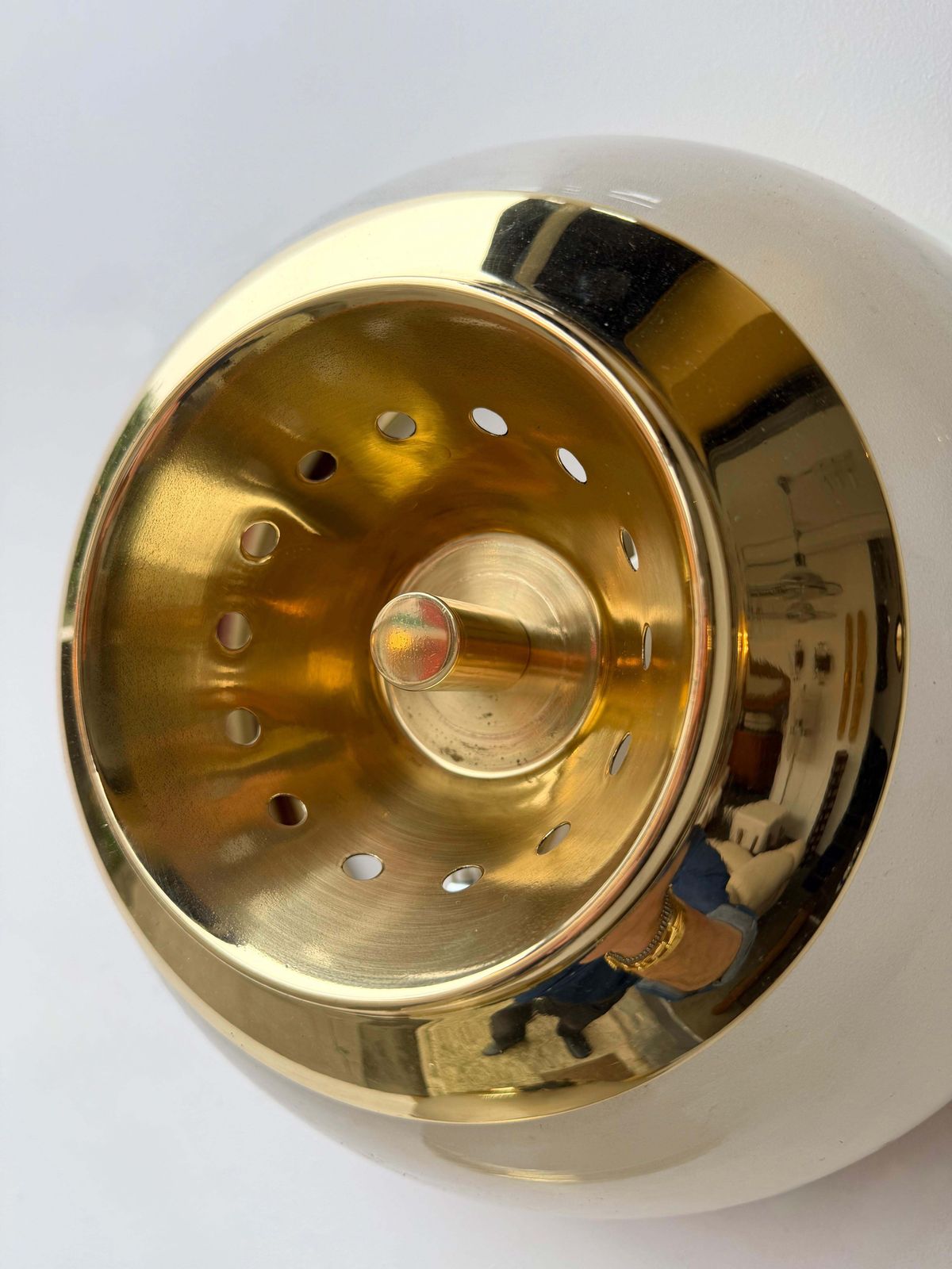 photo furniture Pair Of Brass And Glass Azucena Sconces By Luigi Caccia Dominioni, Italy, 1960s