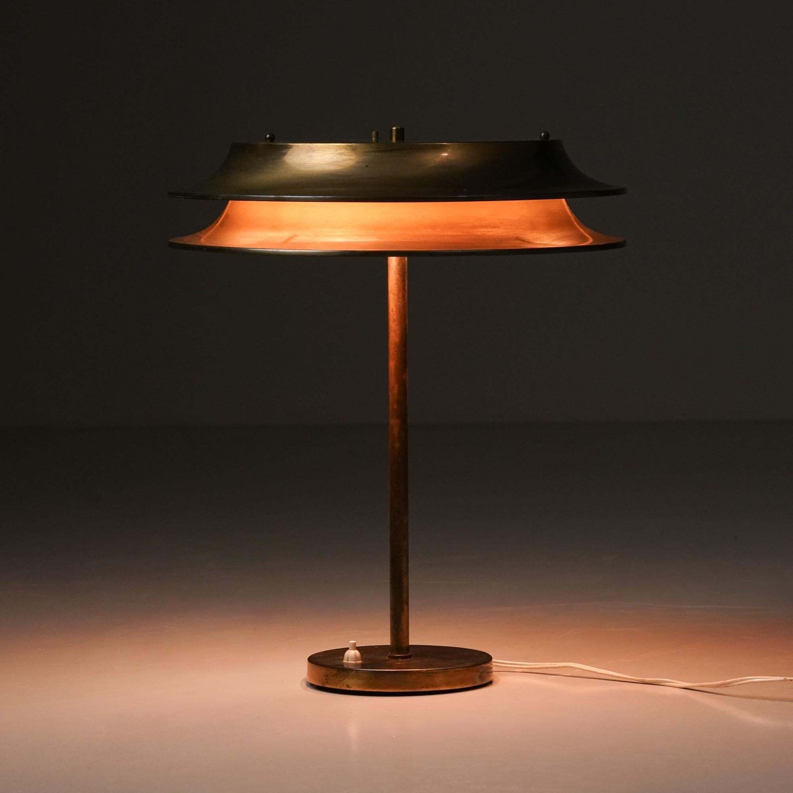 Scandinavian Modern Table Lamp, Kai Ruokonen/Finnmark, Orno Oy, 1970s photo furniture