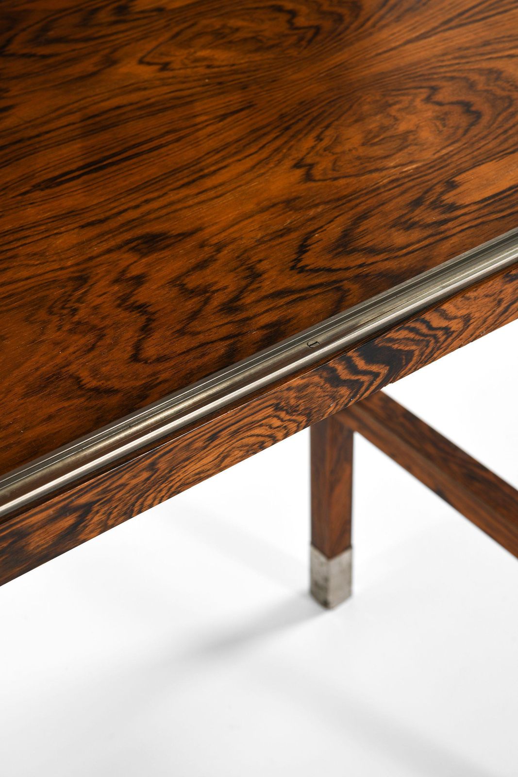 Unique And Large Display Cabinet In Rosewood, Steel And Glass, 1960's photo vinterior