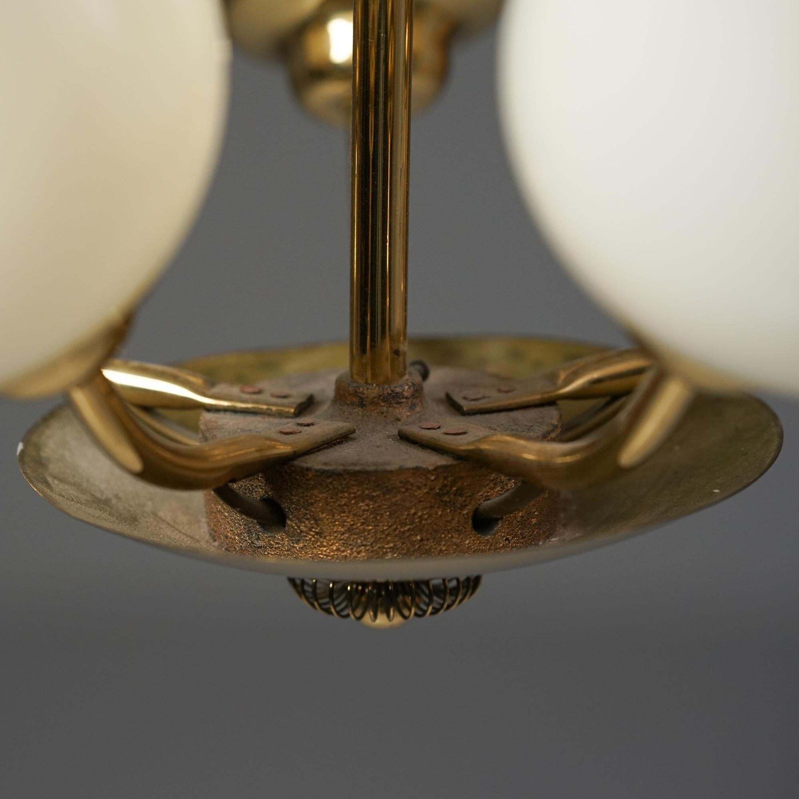 Scandinavian Modern Chandelier In Style Of Paavo Tynell, Finland, 1950s photo Lighting
