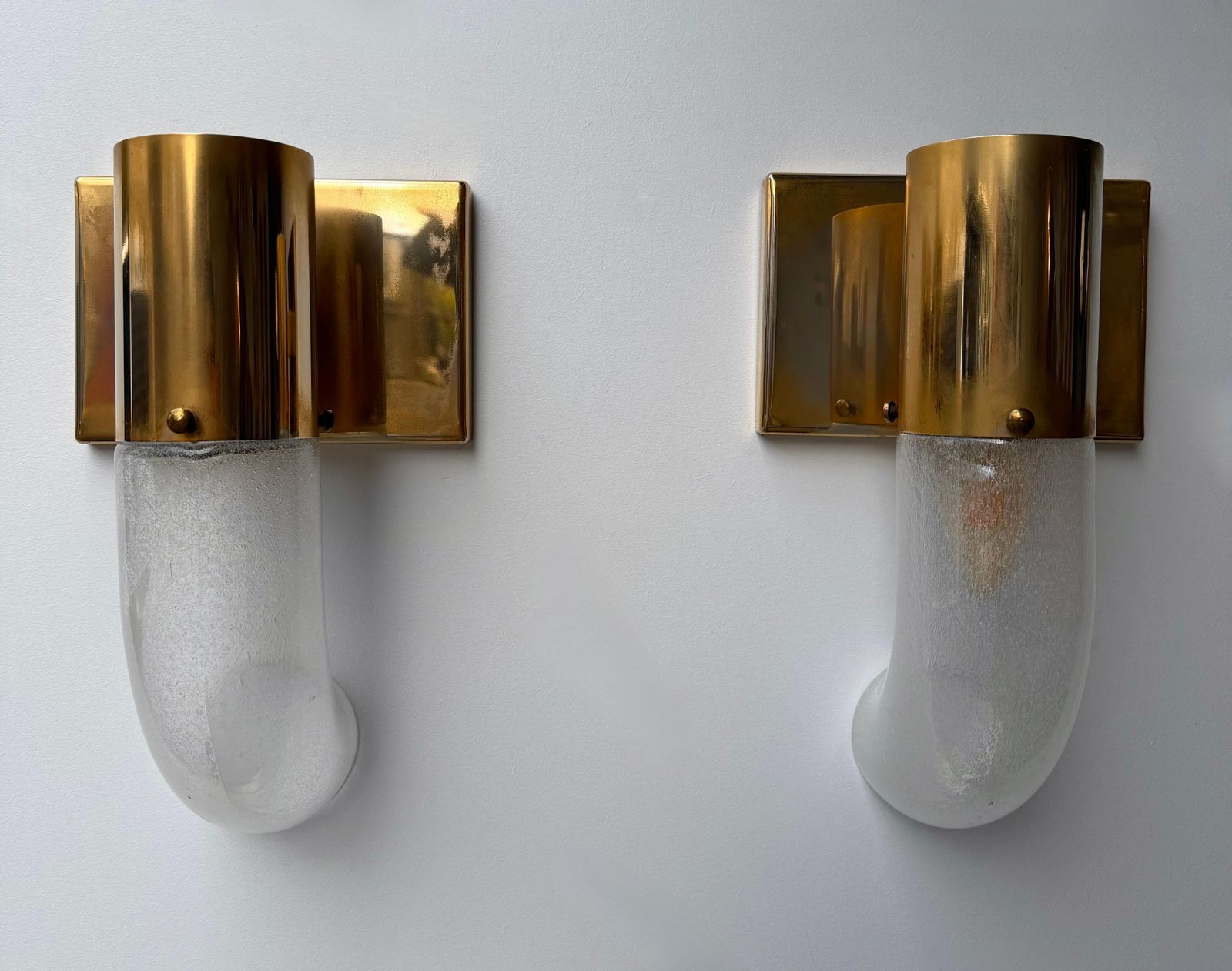Brass Sconce Murano Glass By Aldo Nason For Mazzega, Italy, 1970s photo furniture