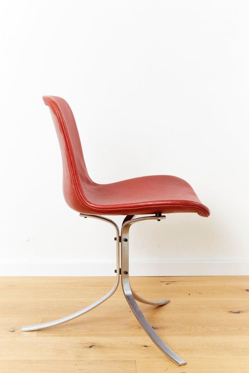 Pk9 Chair By Poul Kjærholm For Fritz Hansen, 1980s photo for sale
