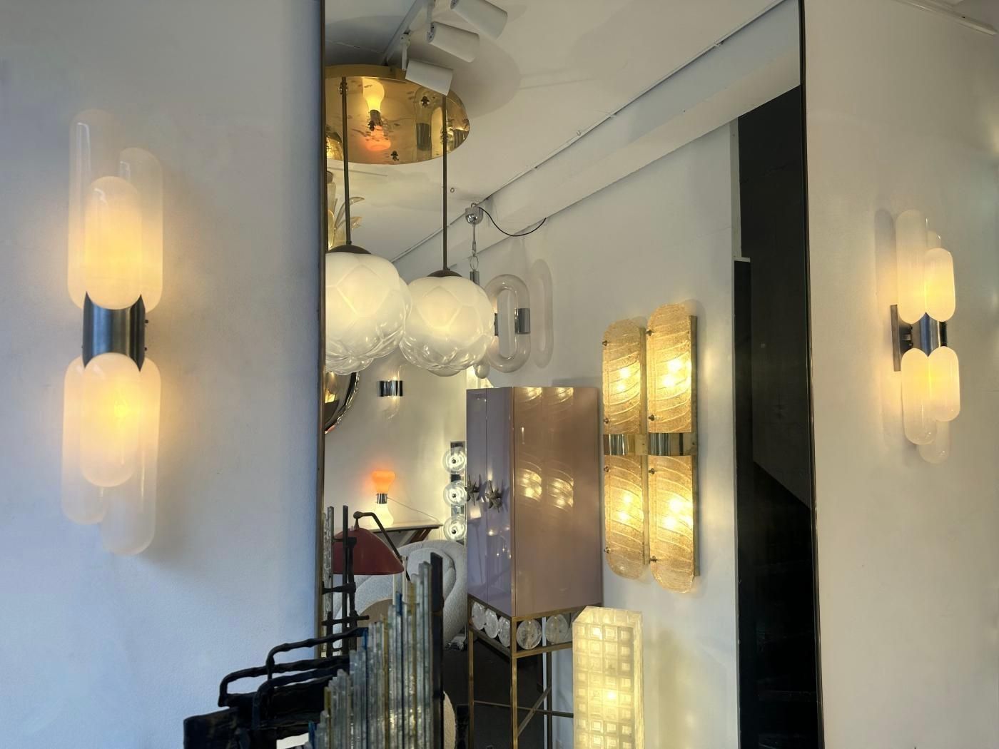 Lighting Torpedo Murano Glass Sconce By Carlo Nason For Mazzega, Italy, 1970s photo