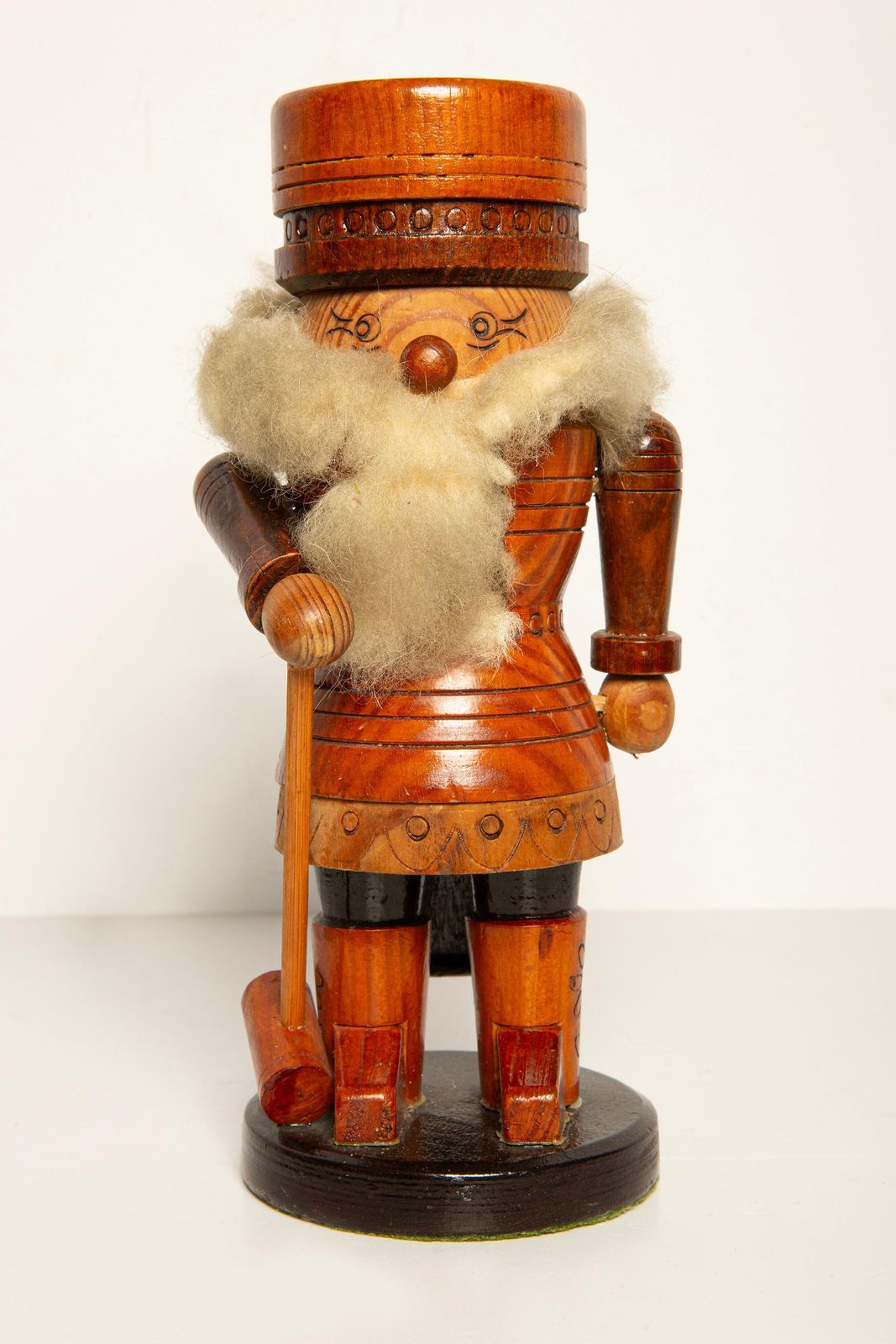 Vintage Christmas Medium Nutcracker, Wood, Erzgebirge, Germany, 1970 photo buy