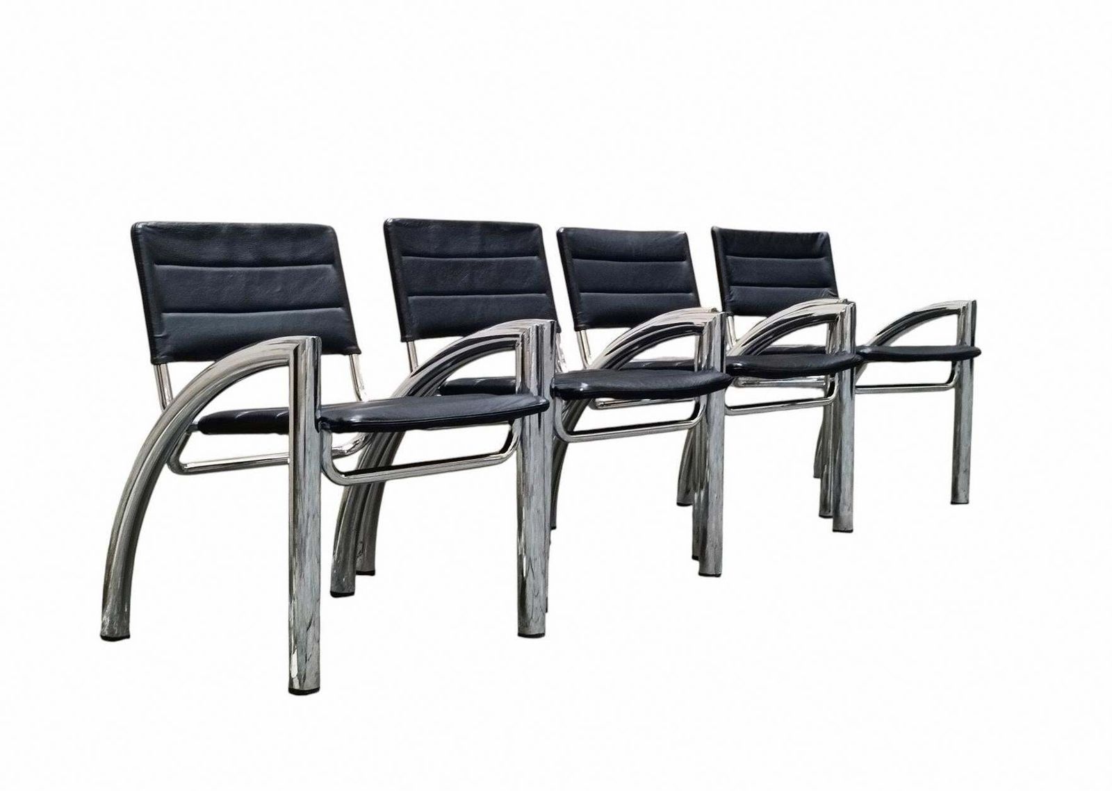 Gae Aulenti Per Elam Gruppo Di 4 Sedie "Cassiopea", Italia 1976 photo furniture