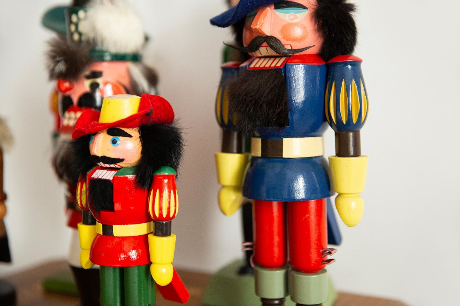 Vintage Christmas Big Red Nutcracker, Wood, Erzgebirge, Germany, 1970 photo 373.0